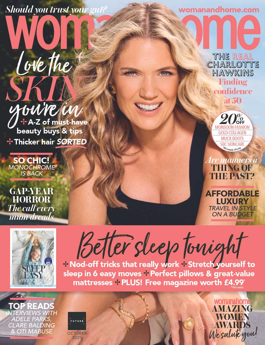 The front cover of woman&home issue 314, October 2025, featuring Charlotte Hawkins