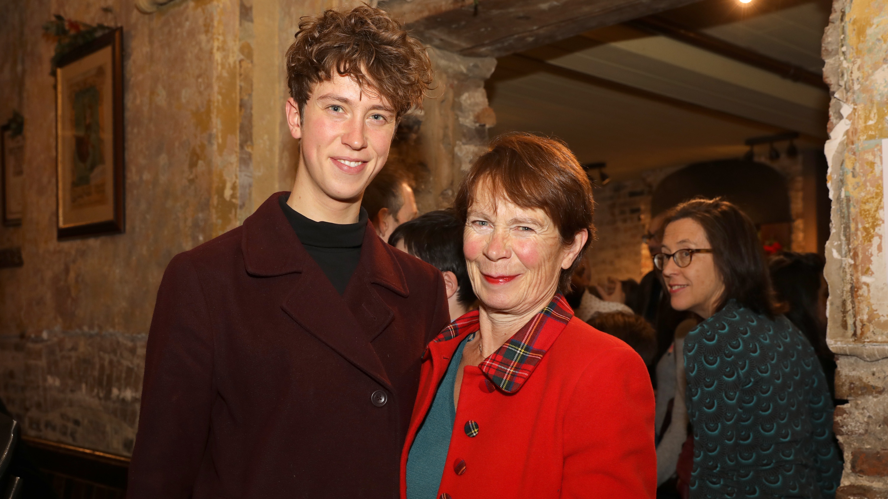 Angus Imrie and Celia Imrie attend a drinks reception during the press night performance of &amp;quot;The Box Of Delights&amp;quot; at Wilton&#039;s Music Hall on December 7, 2017