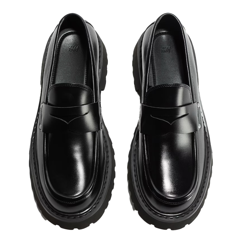 black chunky loafers, H&M