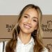 Jessica Alba’s accessories deliver a preppy twist to her look