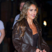 Jessica Alba offers this update to jeans and a leather jacket