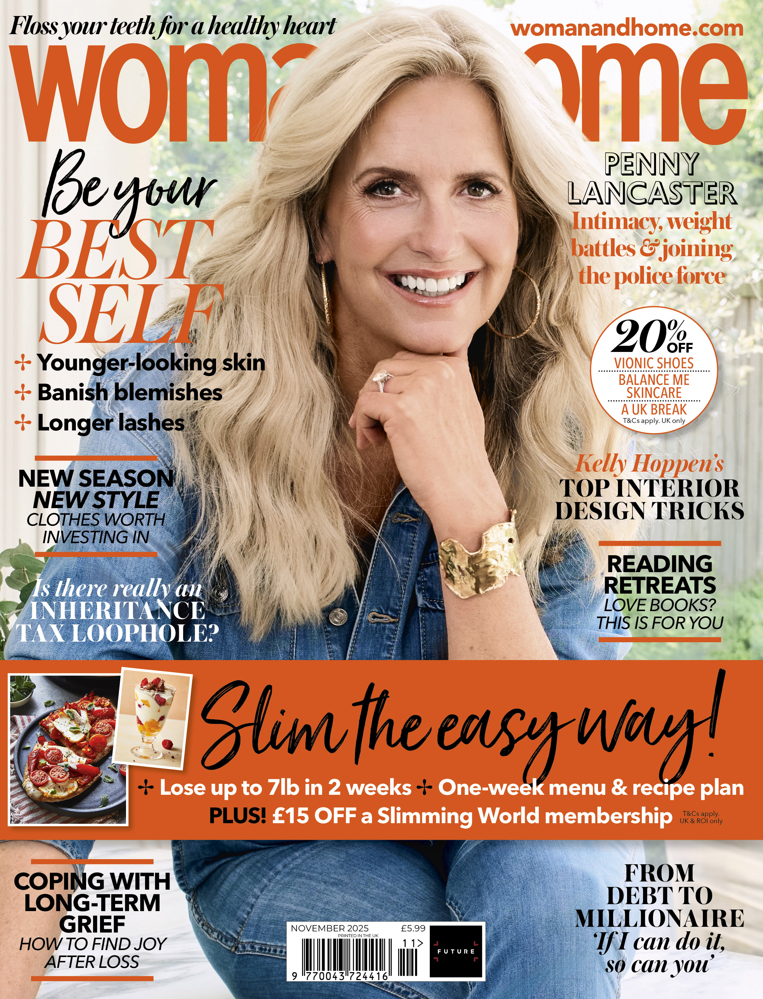 Penny Lancaster for the November 2025 cover of woman&home