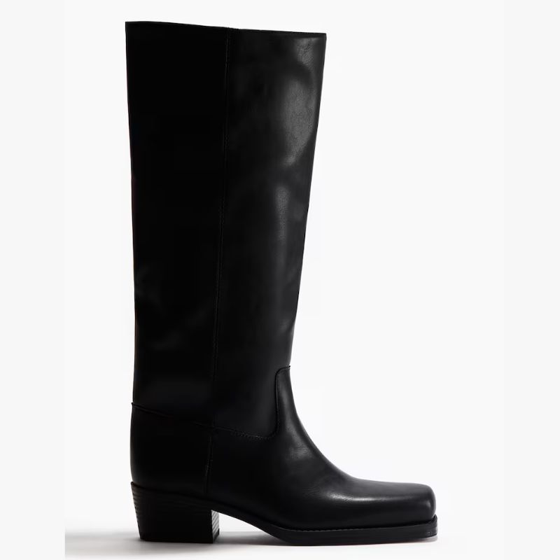 black knee high boots from H&amp;amp;M