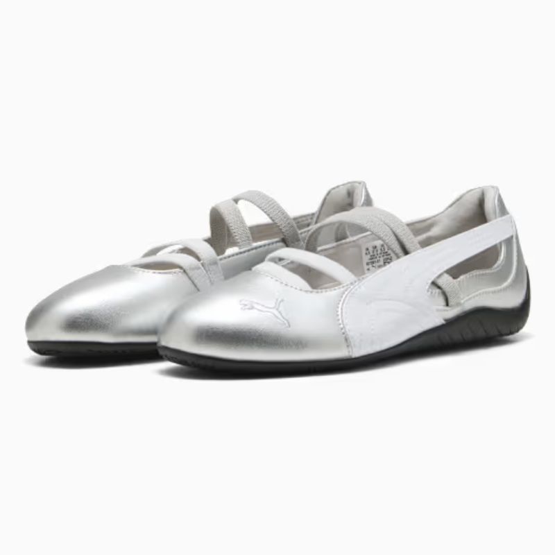 metallic speedcat ballet mary jane trainers by Puma