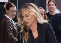 Sarah Jessica Parker makes a case for wearing navy and black together