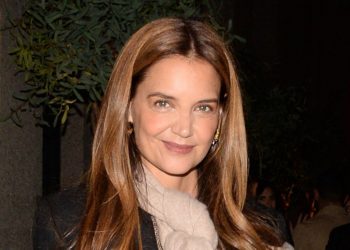 Katie Holmes’ leather trousers are a polished autumn staple