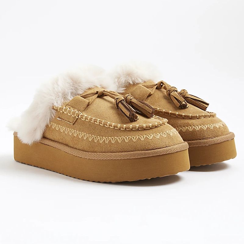 River Island lookalike mules for UGG Tasman Alpine Slippers