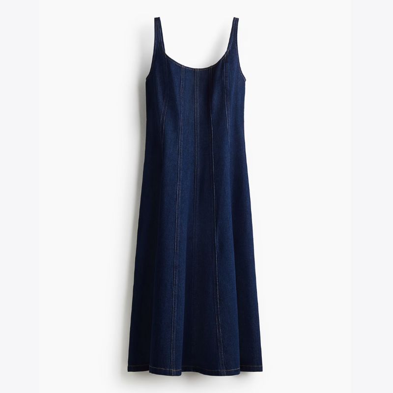 denim midi dress from H&amp;amp;M