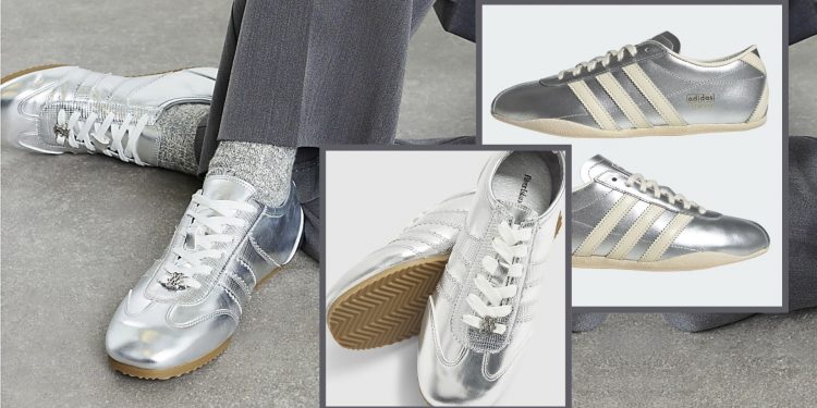 Forget white trainers, it’s all about metallics right now