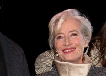 We love Emma Thompson’s take on the chocolate brown trend