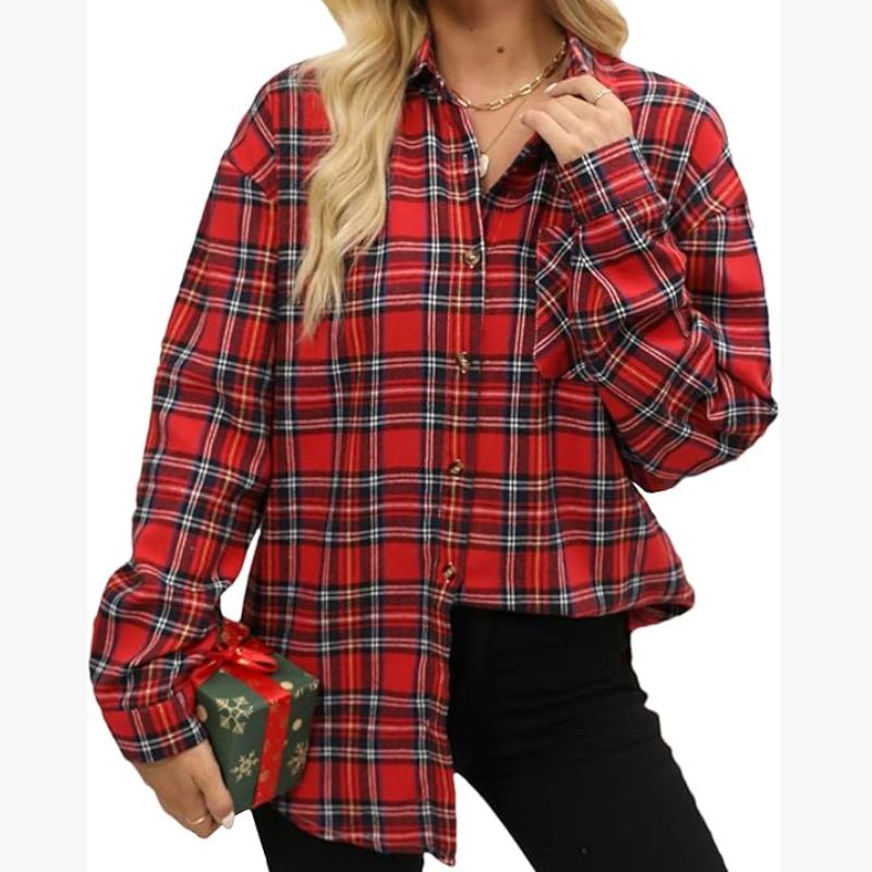 red, check shirt from Amazon