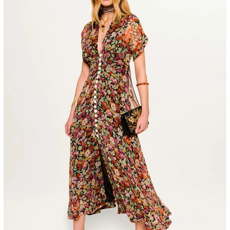 RIXO , Novara Midi Dress