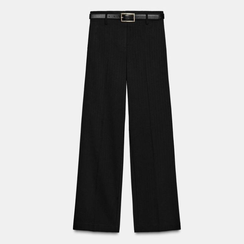 Zara black suit trousers