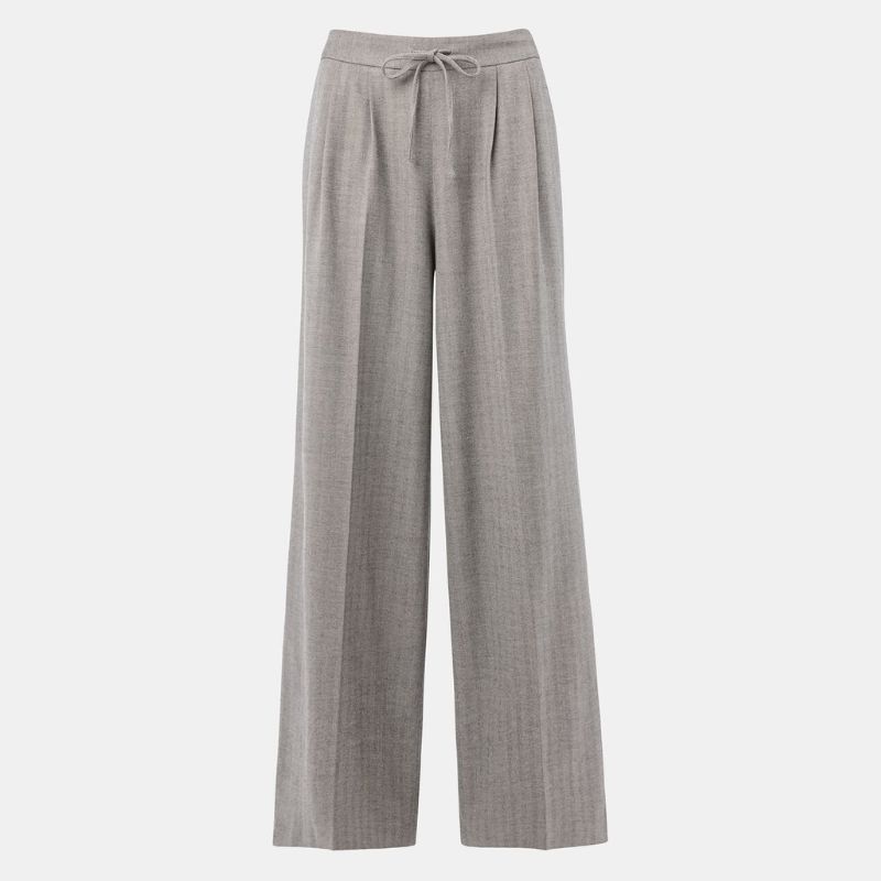 Whistles grey drawstring suit trousers