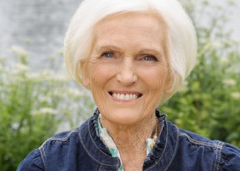 Mary Berry’s take on double denim is a suit alternative