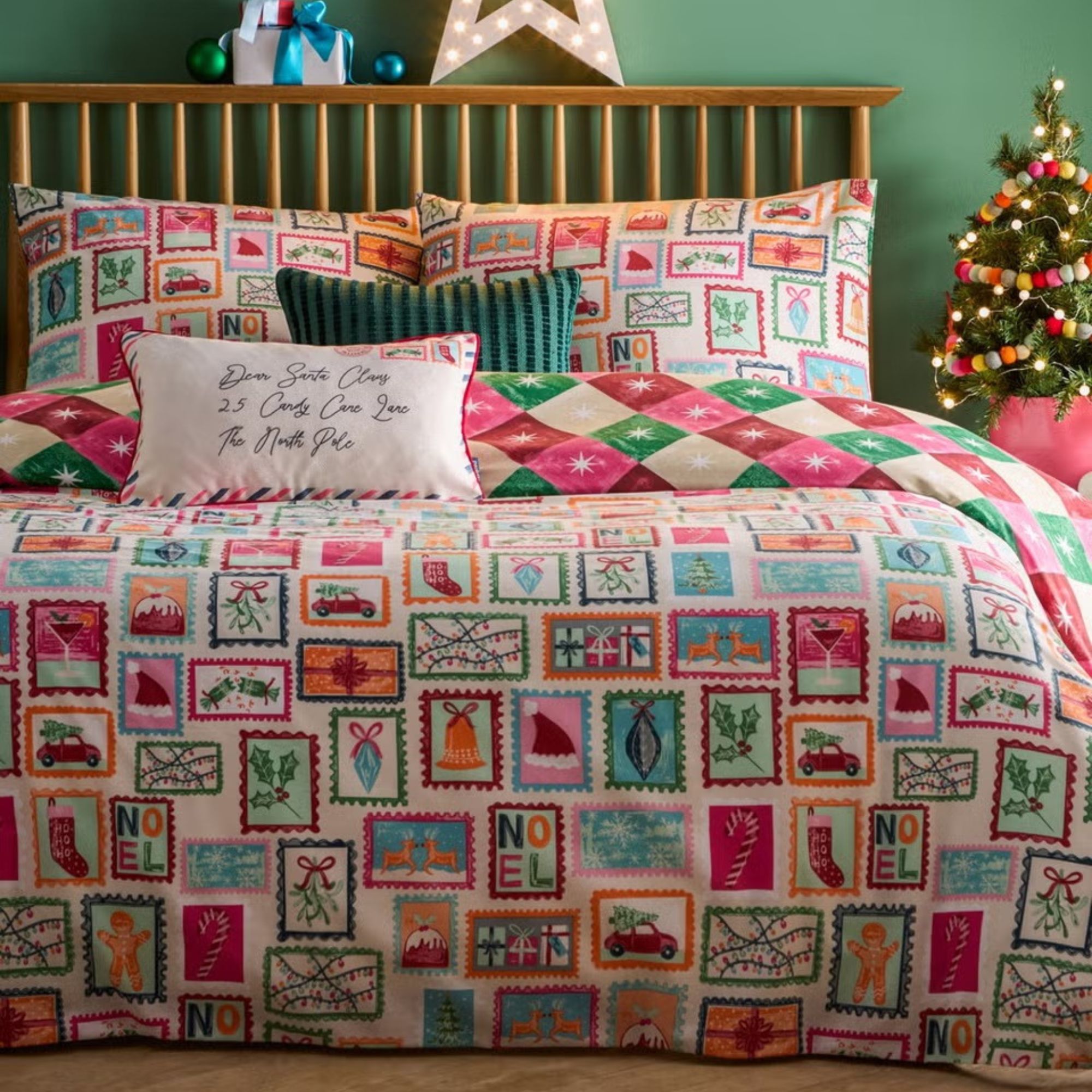 post stamp bedding