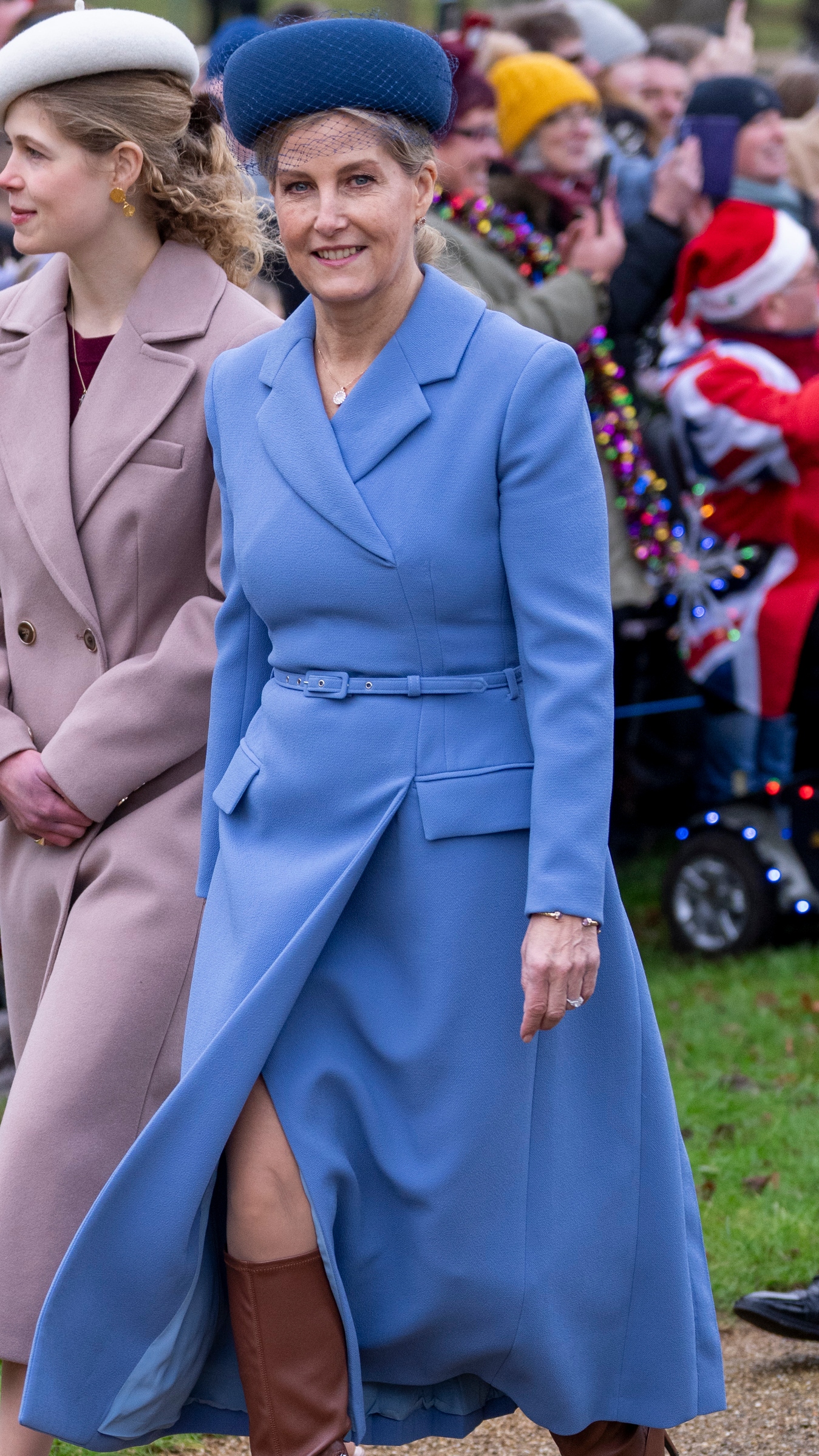 Sophie, Duchess of Edinburgh attends the Christmas Morning Service at St Mary Magdalene Church on December 25, 2024