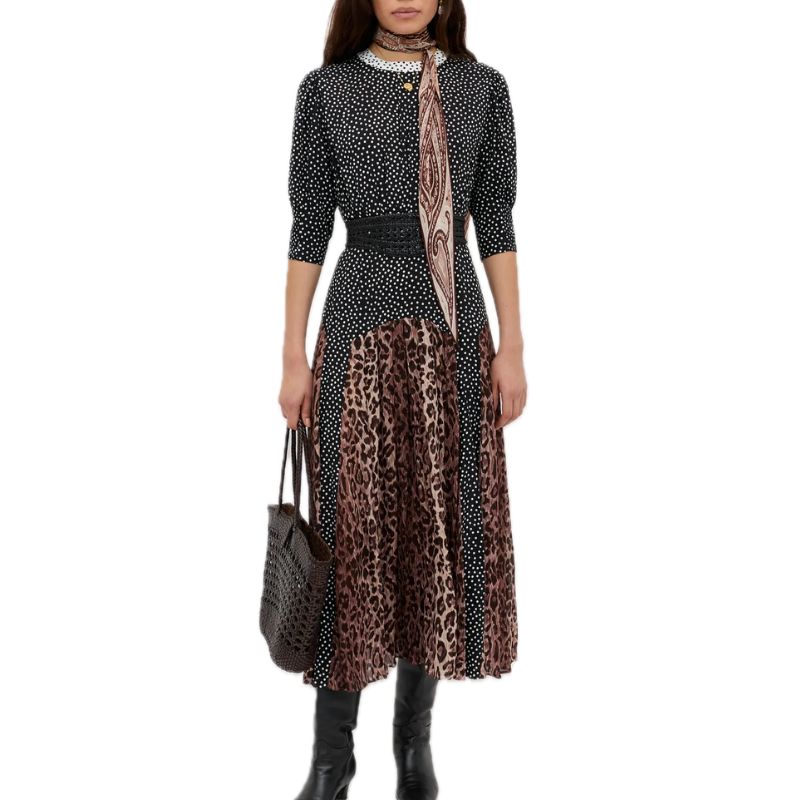 RIXO , Meg Leopard Midi Dress