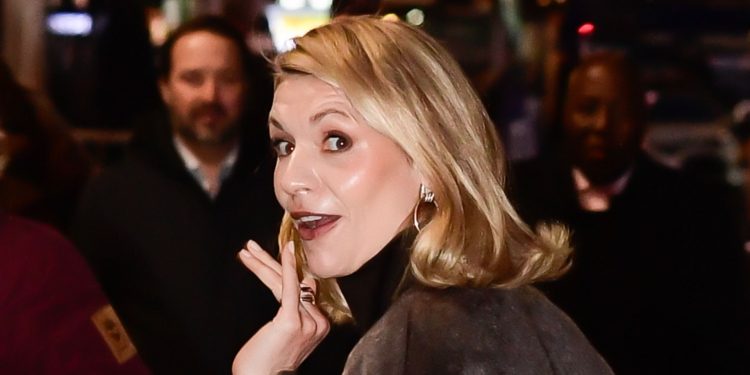 Claire Danes cosies up in the season’s biggest colour trend