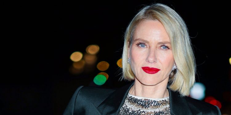 Naomi Watts adds a tailored twist to party dressing