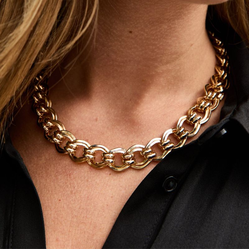 New Look chunky gold necklace