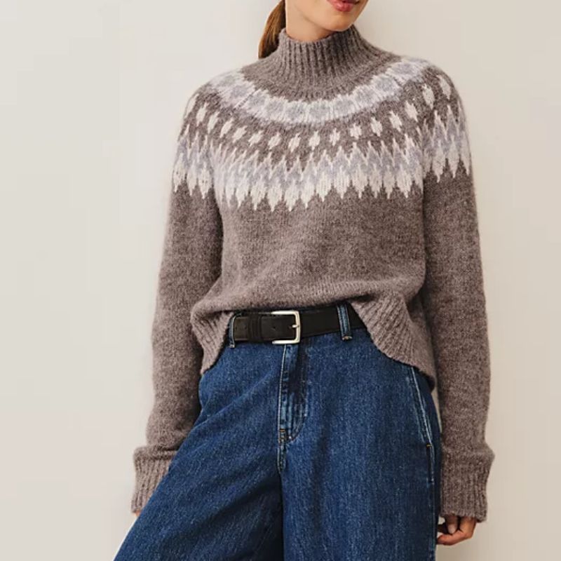 Cat Deeley&#039;s Fair Isle knit jumper from The White Company