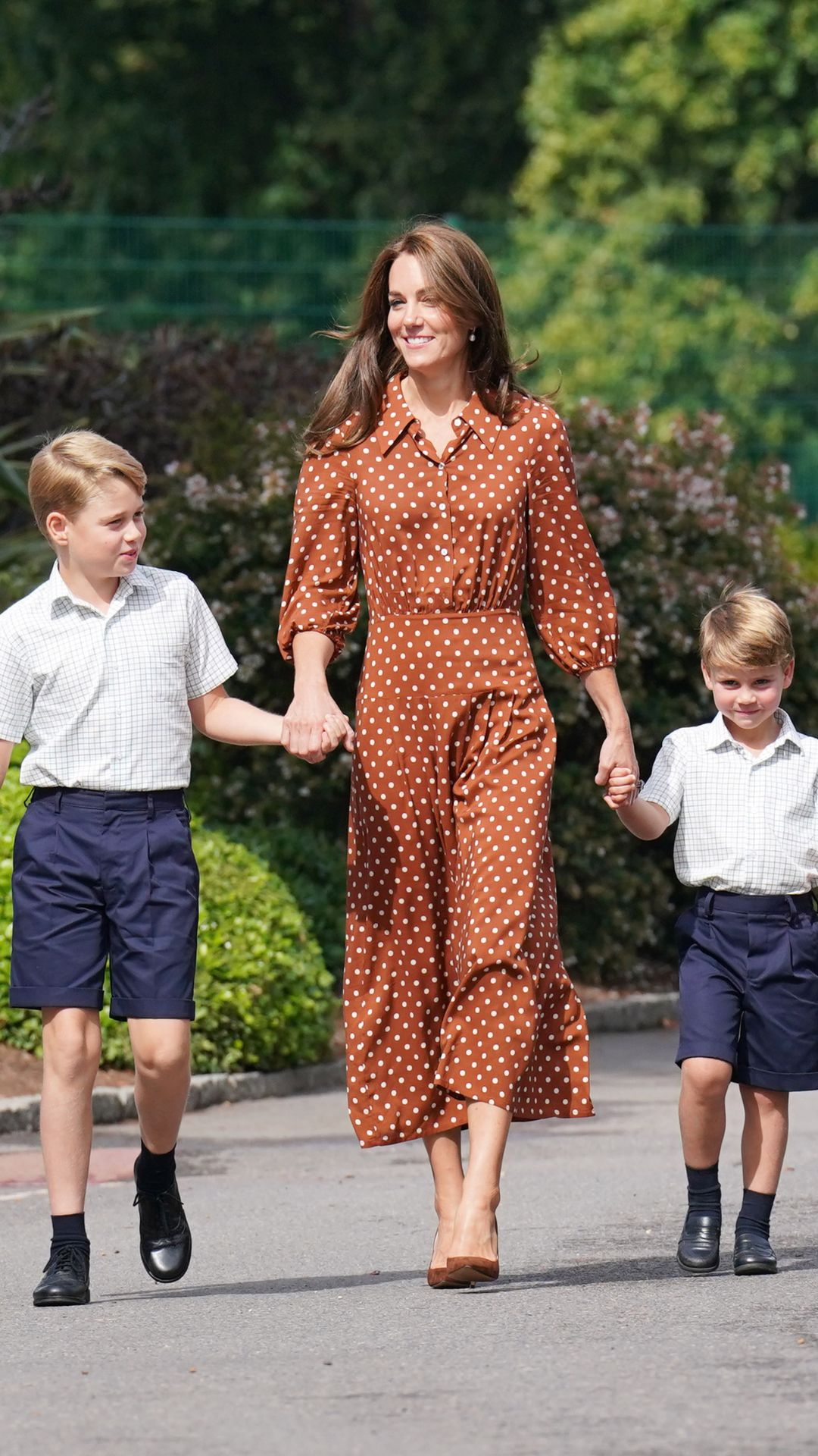 kate middleton wearing a rixo patterned dress