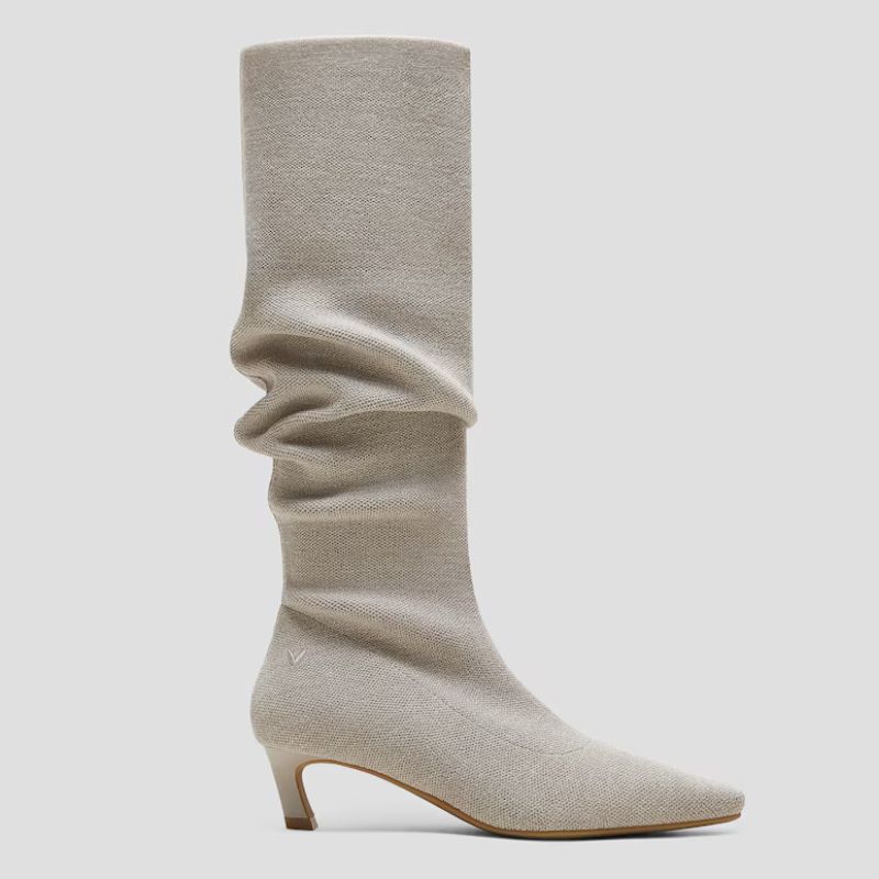 Vivaia, Mini Square-Toe Slouchy Knee-High Boots