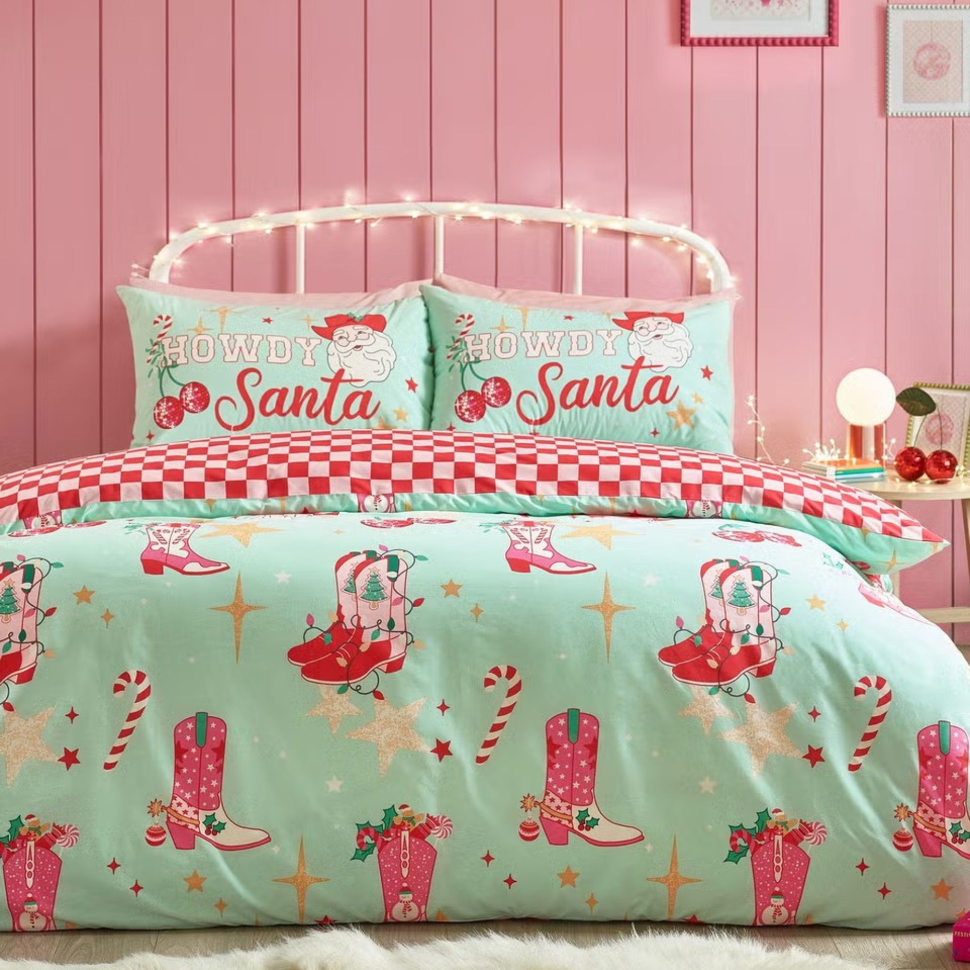 Cowboy christmas duvet