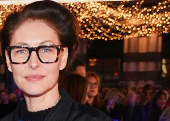 Emma Willis masters the heritage trend for evening wear
