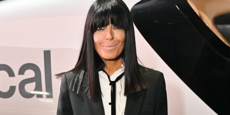 Claudia Winkleman sticks to her leggings and blazer formula