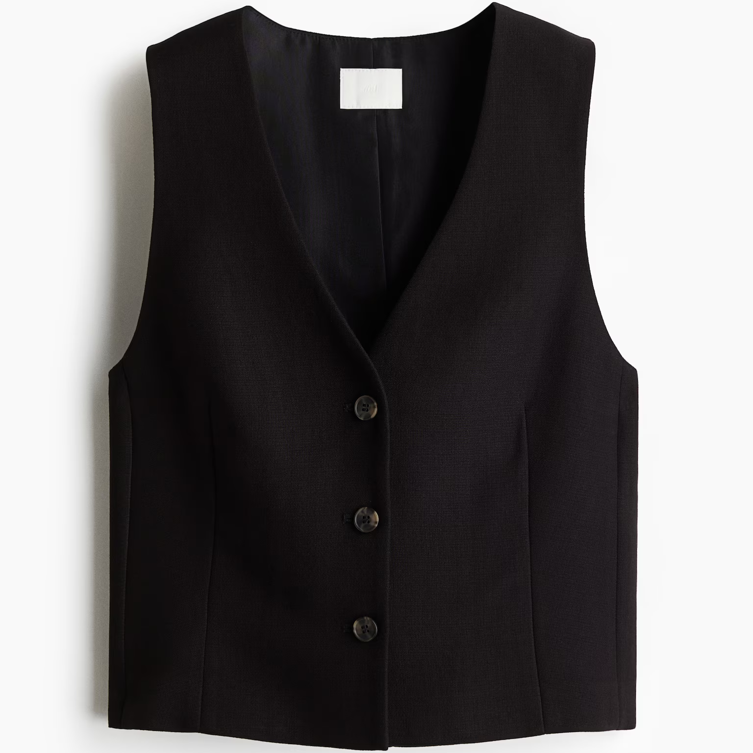 H&amp;amp;M black waistcoat]