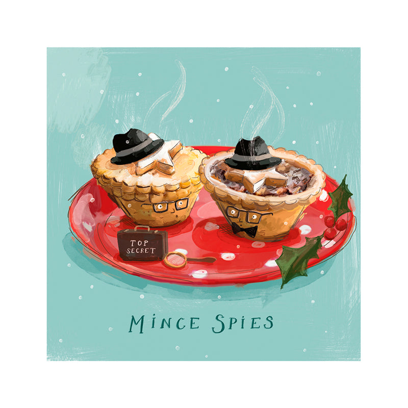 Mince Spies Christmas Cards - 10 Pack