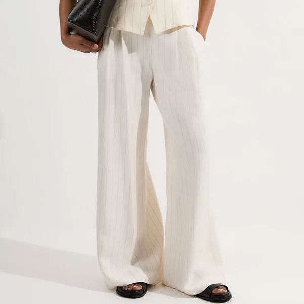 Karen Millen pinstripe wide leg trouser