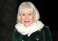 Helen Mirren’s velvet coat delivers luxe festive inspiration
