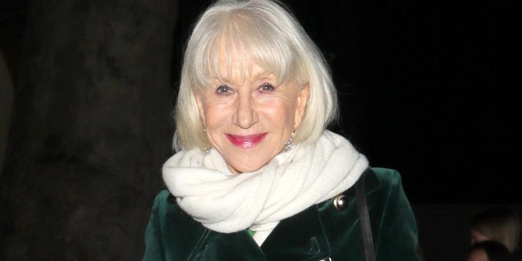 Helen Mirren’s velvet coat delivers luxe festive inspiration