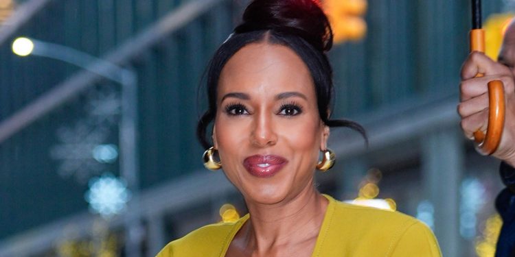 Kerry Washington makes a case for head-to-toe mustard outfits