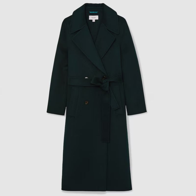 Reiss green, tailored coat