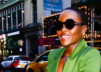 Lupita Nyong’o gives a masterclass in festive greens