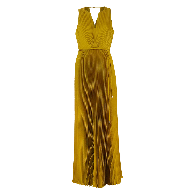 Gold pleated dress, Phase Eight