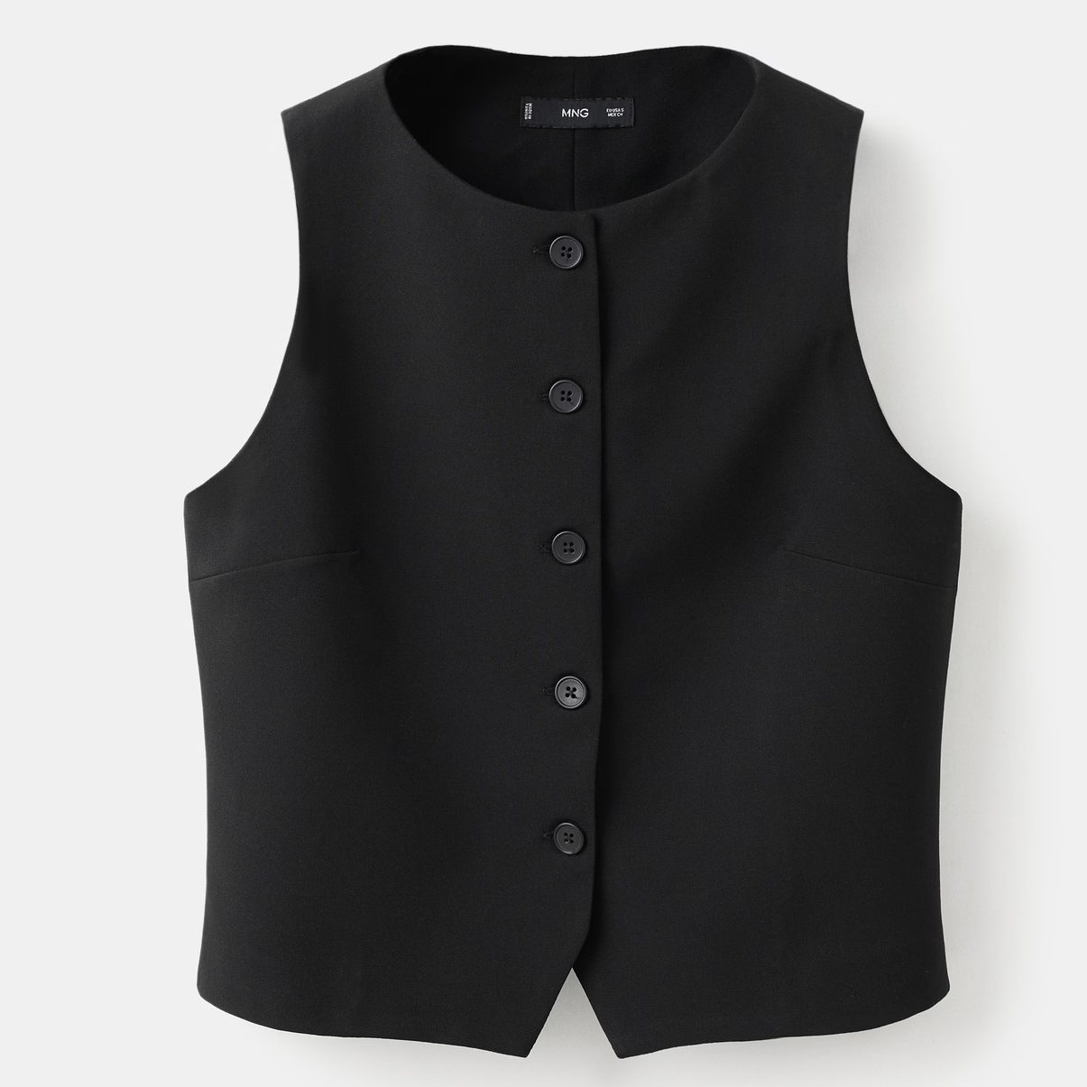 Mango black waistcoat top