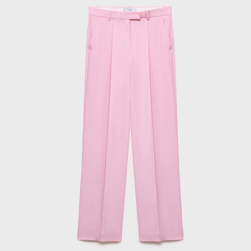 Mango pink suit trousers