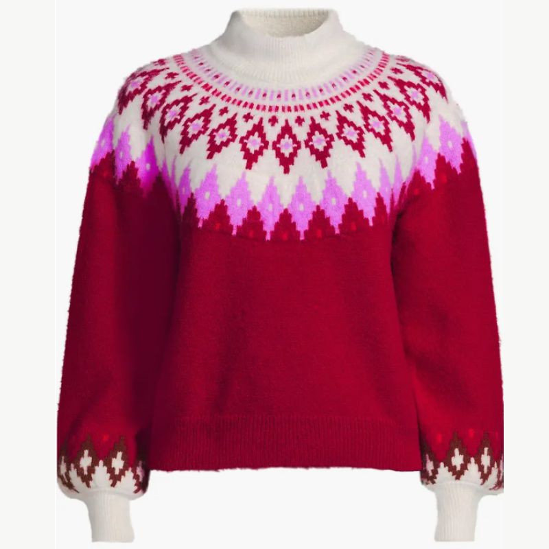 lands' end fair isle knit jumper
