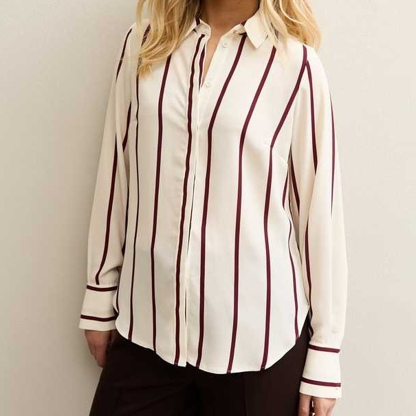 New Look red and white stripe shirt
