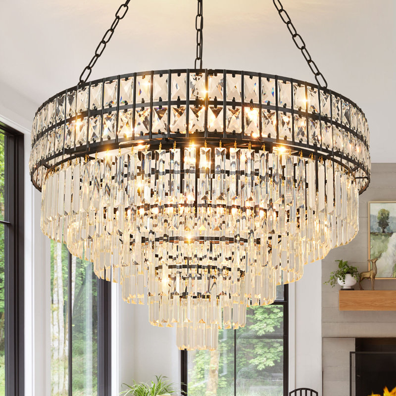 Canora Grey Jauregui 15 - Light Crystal Chandelier &amp;amp; Reviews | Wayfair.co.uk