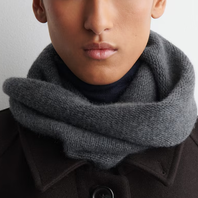 grey cowl scarf/snood from COS
