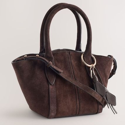Next Chocolate Brown Suede Bag