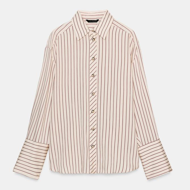 Cat Deeley's striped shirt from Zara