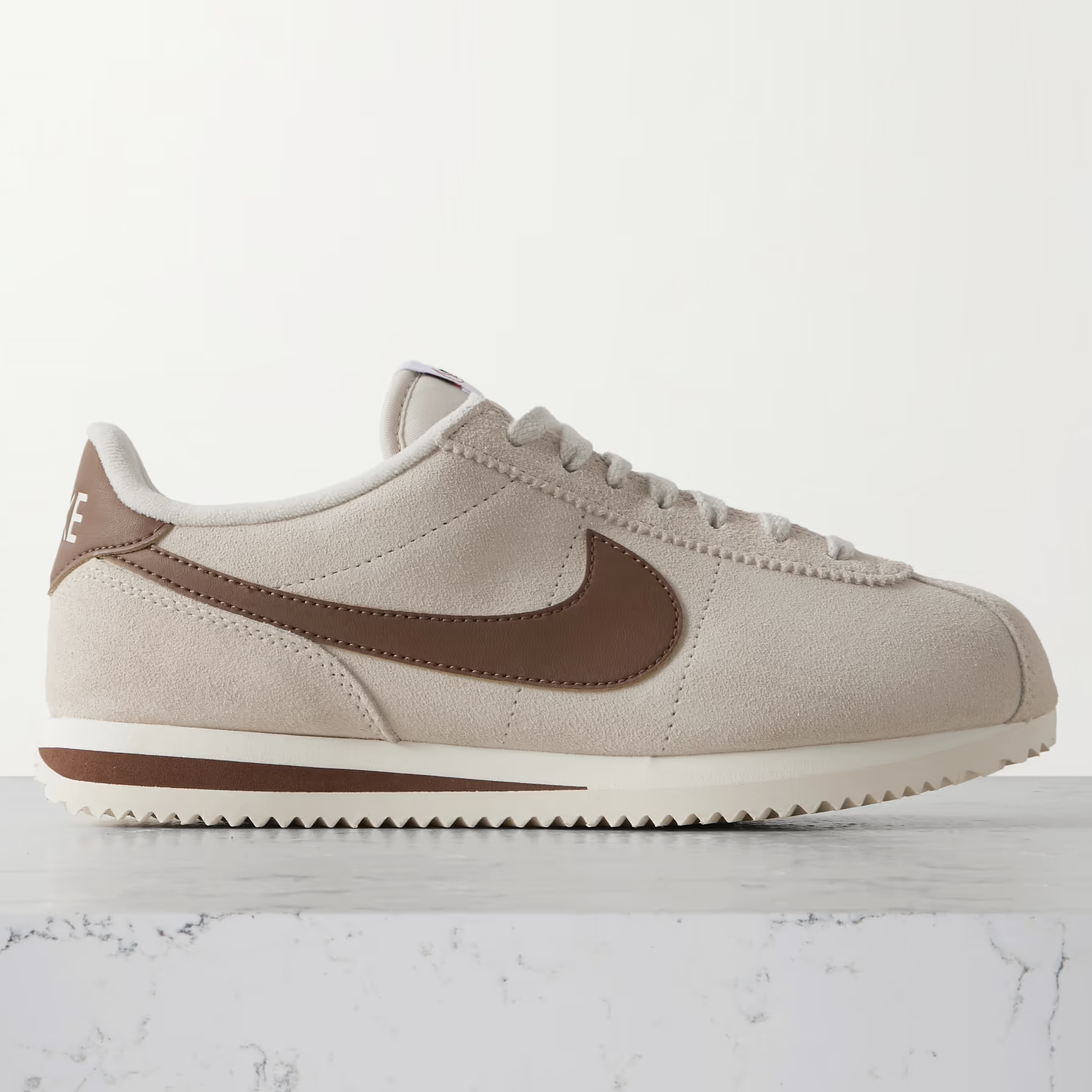Nike, Cortez Leather-Trimmed Suede Sneakers