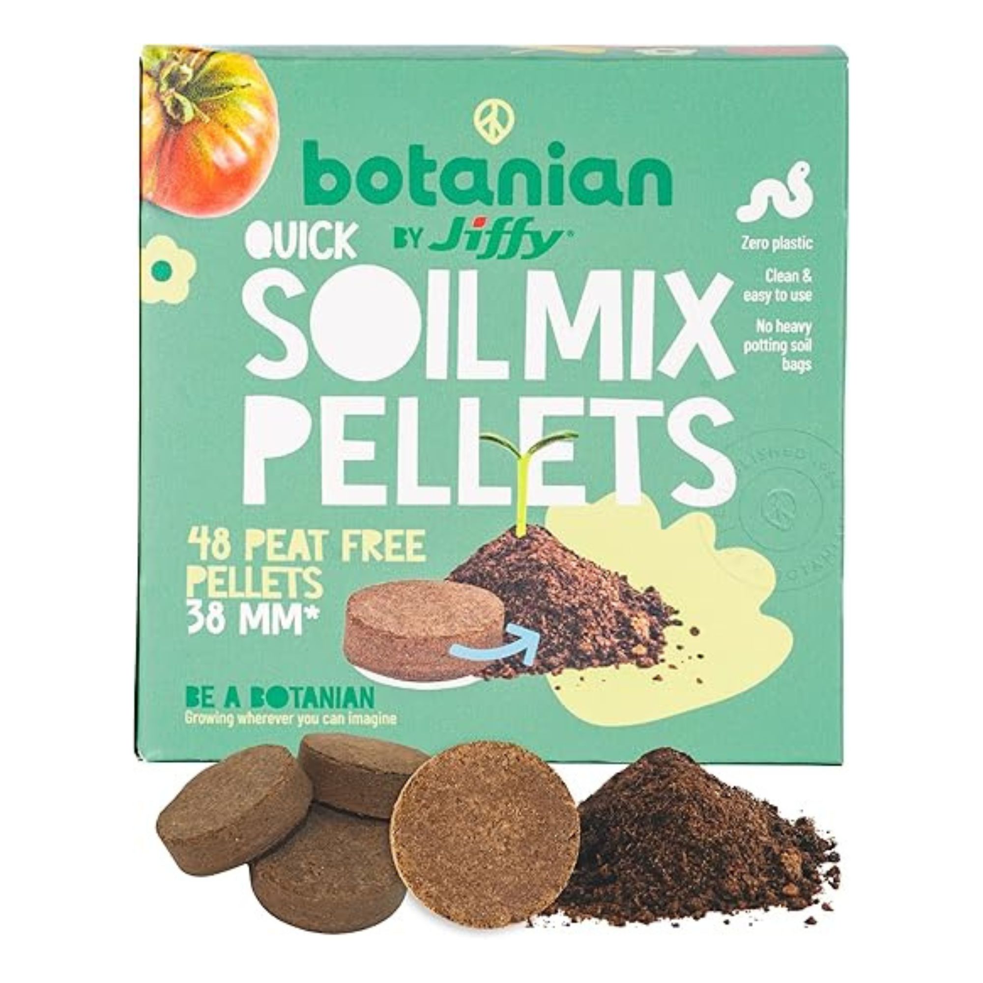 Soil mix pellets